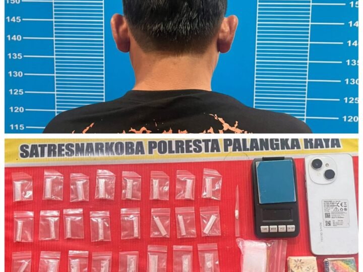 Digerebek Siang Hari, Pengedar Sabu di Pahandut Dibekuk dengan 29 Paket Siap Jual