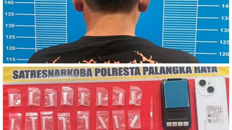 Digerebek Siang Hari, Pengedar Sabu di Pahandut Dibekuk dengan 29 Paket Siap Jual
