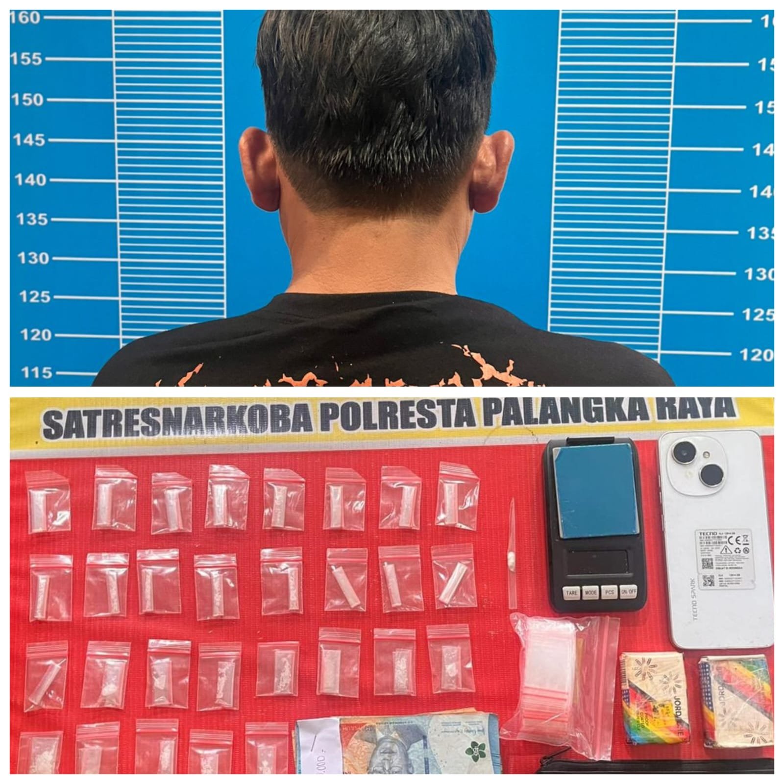 Digerebek Siang Hari, Pengedar Sabu di Pahandut Dibekuk dengan 29 Paket Siap Jual