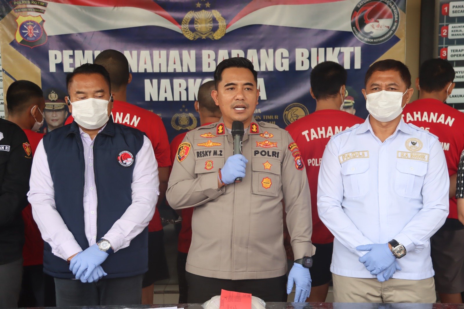 Pemusnahan 1,29 Kg Sabu di Polres Kotim, 11 Kasus Terungkap dalam Tiga Bulan