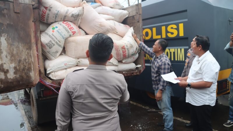 Terungkap di Kotim, Ratusan Karung Pupuk Subsidi Diselamatkan Demi Hak Petani