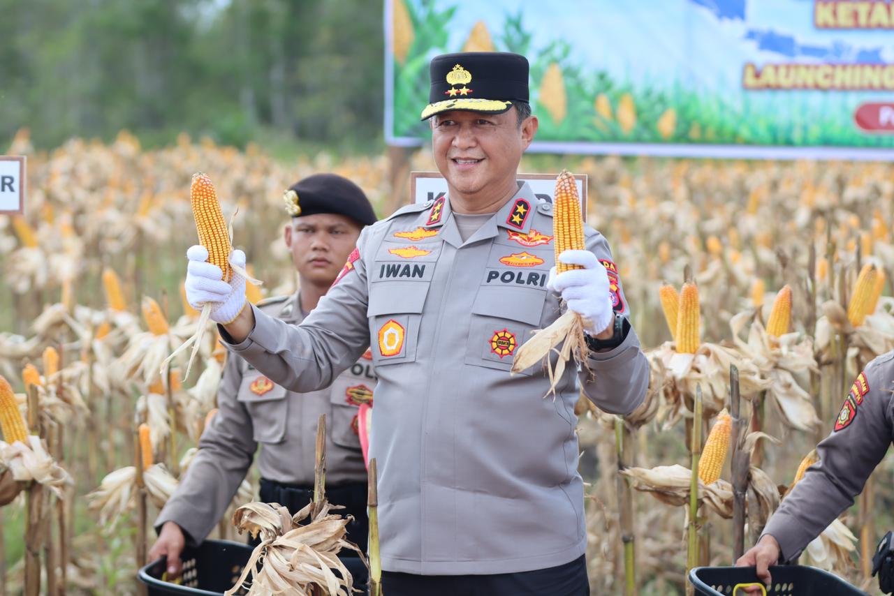 Kapolda Kalteng Hadiri Panen Raya Jagung Kuartal II di Rakumpit