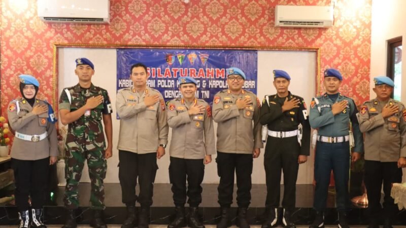 Perkuat Kekompakan, Kabidpropam Polda Kalteng Sambangi POM TNI di Kotawaringin Barat
