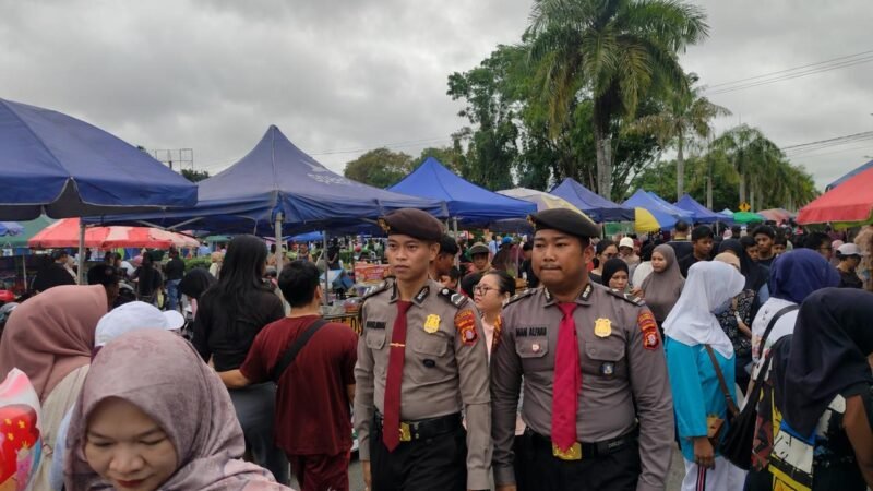 Satpamobvit Polresta Palangka Raya Patroli Humanis di CFD, Ajak Warga Jaga Kamtibmas