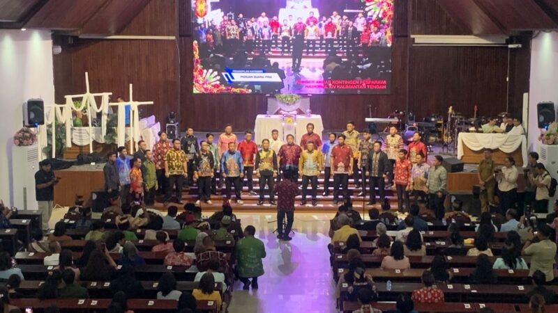 Polisi Perketat Pengamanan Konser Pesparawi Kalteng di GKE Sakatik