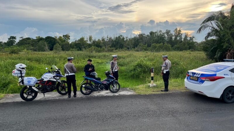 Satlantas Polresta Palangka Raya Intensifkan Patroli Cegah Balapan Liar di Sejumlah Titik Rawan