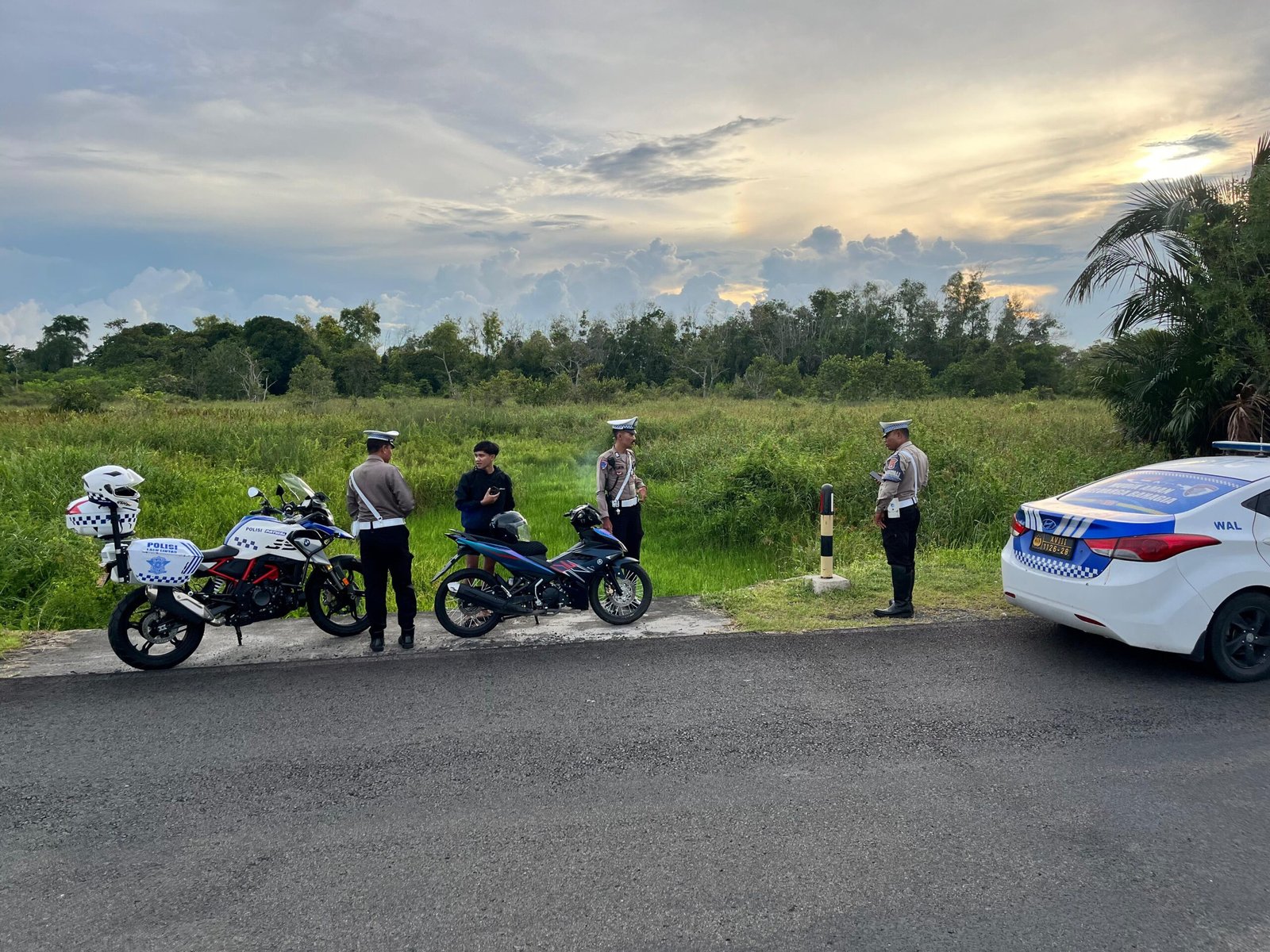 Satlantas Polresta Palangka Raya Intensifkan Patroli Cegah Balapan Liar di Sejumlah Titik Rawan
