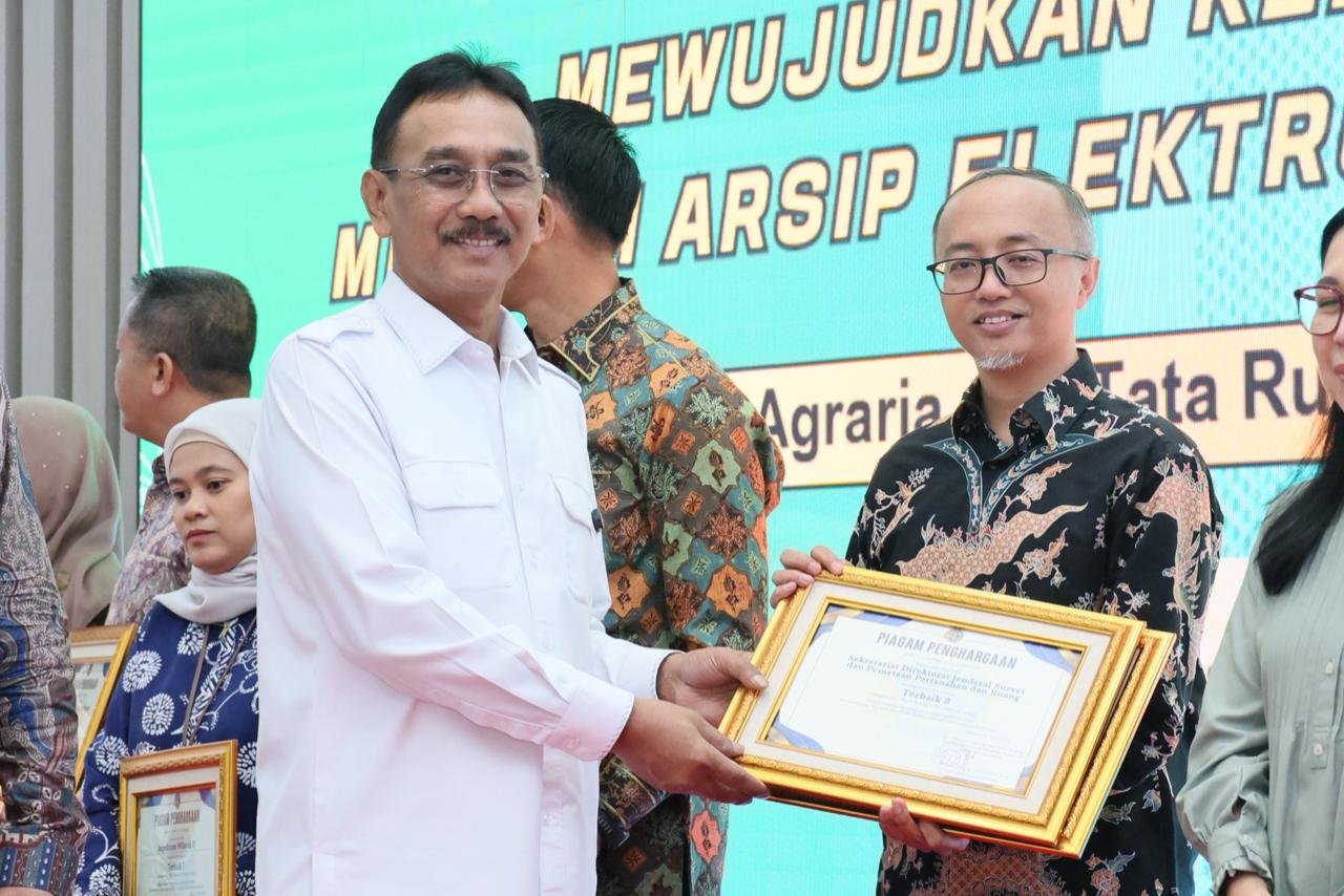 Sekjen ATR/BPN Dorong Reformasi Arsip, Satker Berprestasi Diganjar Penghargaan