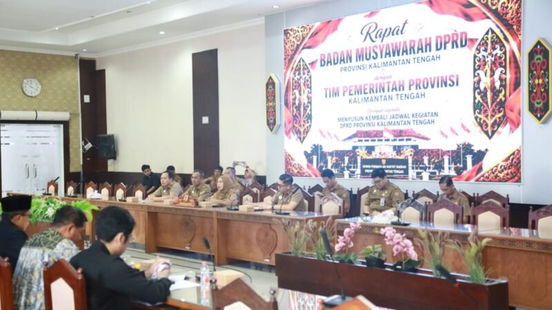 Rapat Banmus DPRD Kalteng, Tetapkan Rangkaian Agenda Strategis Hingga Akhir Juli 2026