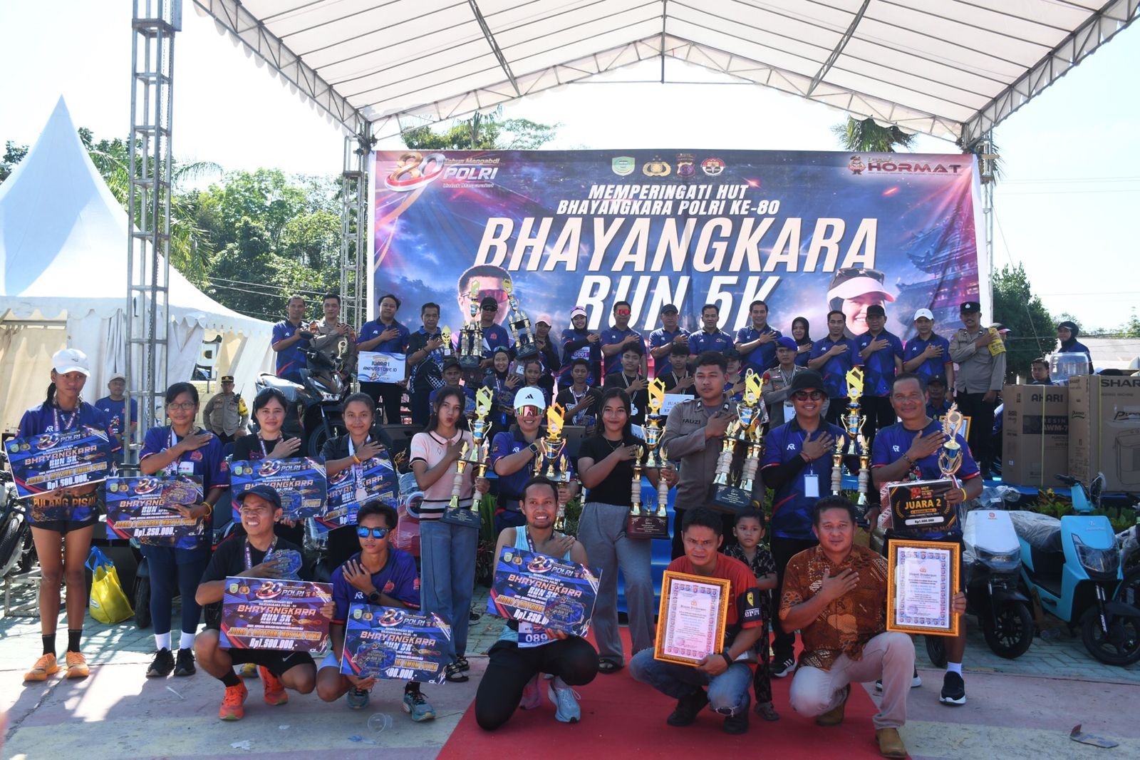 Bupati Pulang Pisau Ikut Bhayangkara Fun Run, Ajak Warga Terapkan Gaya Hidup Sehat