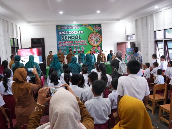 Edukasi Pangan Sehat, TP PKK Barito Utara Kampanyekan Konsumsi B2SA di SDN-1 Kandui