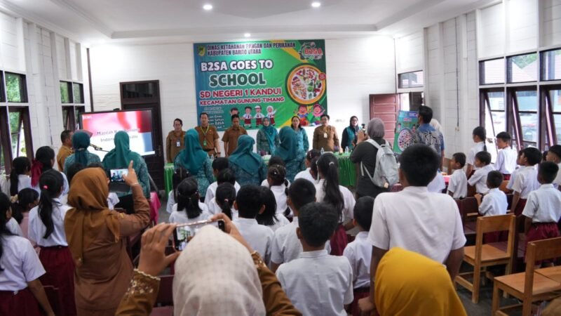 Edukasi Pangan Sehat, TP PKK Barito Utara Kampanyekan Konsumsi B2SA di SDN-1 Kandui