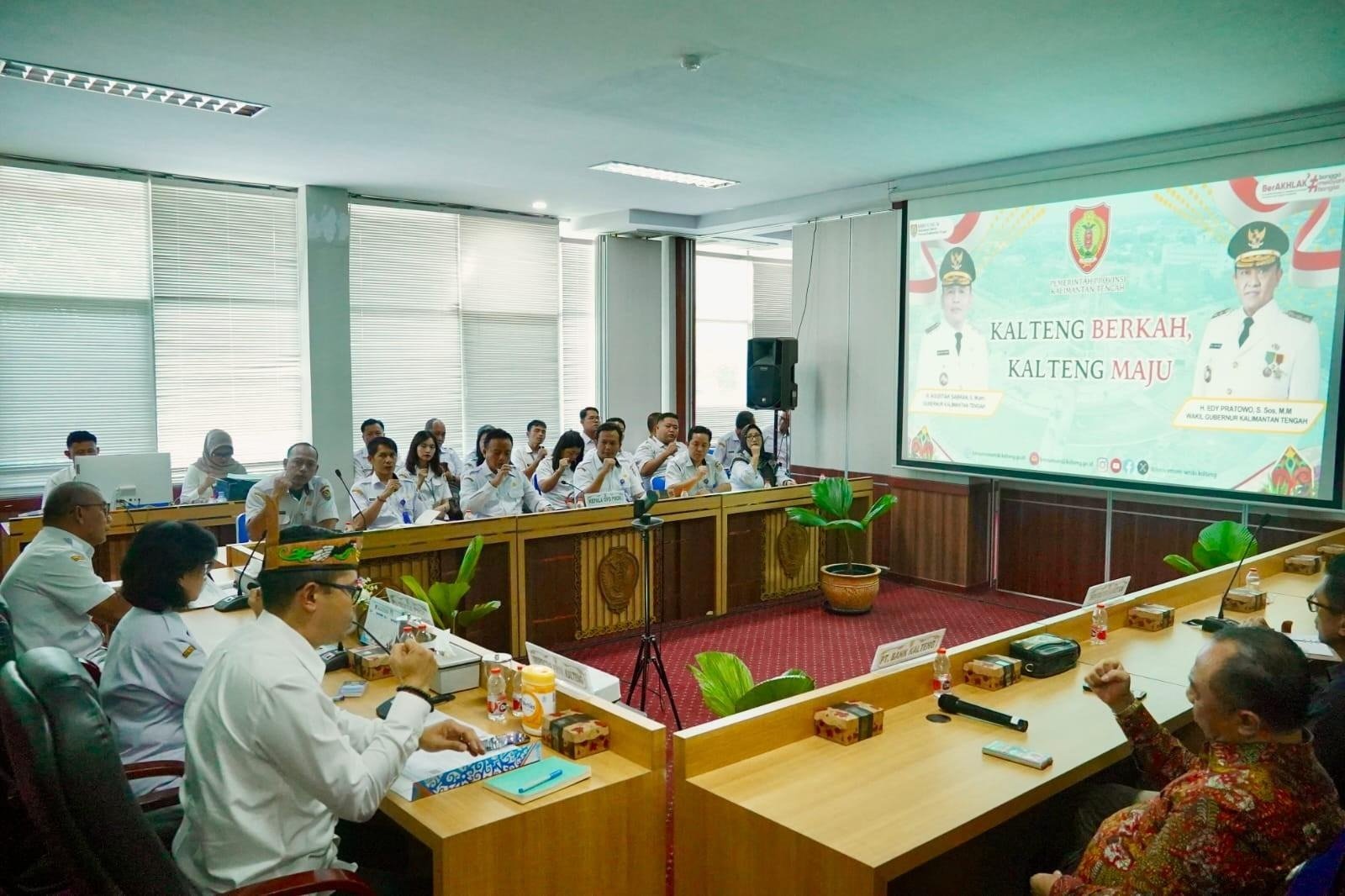 Pj Sekda Kalteng  Stranas PK Upaya Perkuat Tata Kelola Pemerintahan yang Transparan, Akuntabel, dan Bebas korupsi