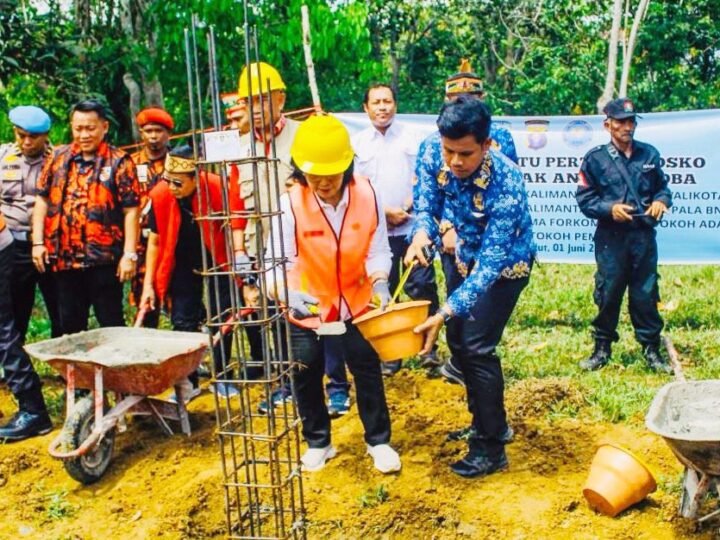 Wakili Gubernur, Pj Sekda Kalteng Hadiri Peletakan Batu Pertama Posko GDAN
