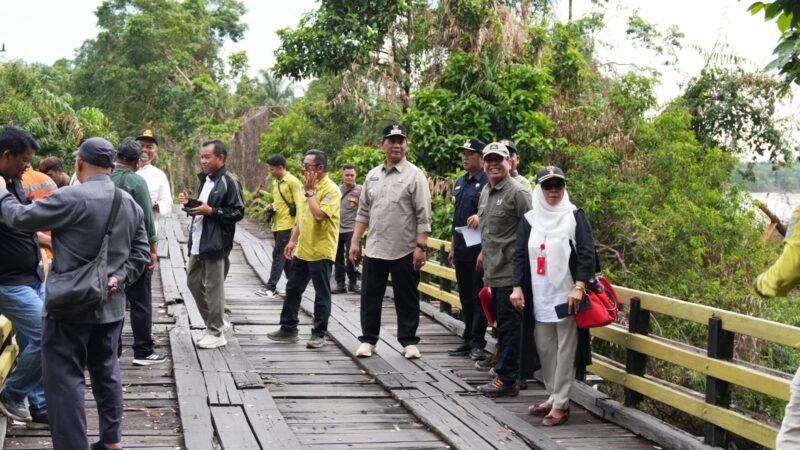 Bupati Barito Utara Minta Jembatan Petake Segera Diperbaiki, Soroti Faktor Keselamatan Warga