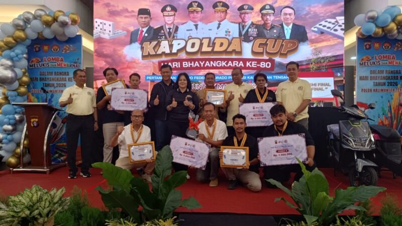 Tim IJTI Kalteng Juara Domino Orado Kapolda Cup Kategori Jurnalis