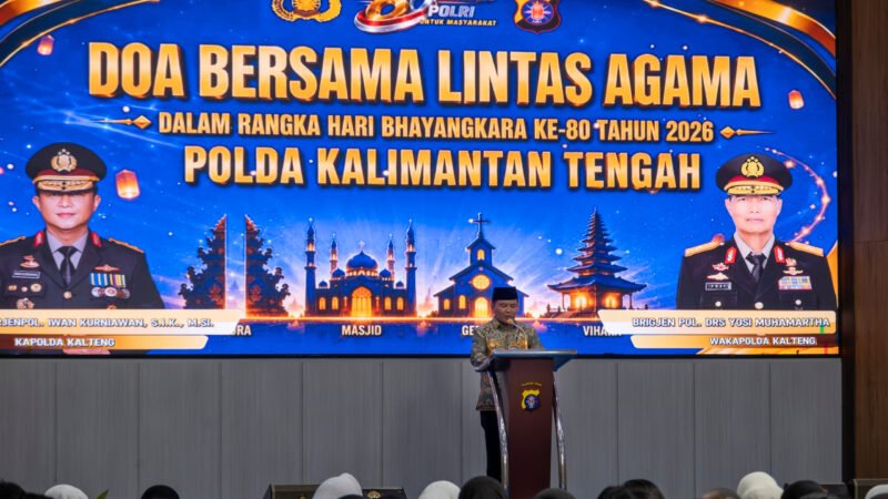 Polda Kalteng Gelar Doa Bersama Enam Agama Menjelang Hari Bhayangkara ke-80