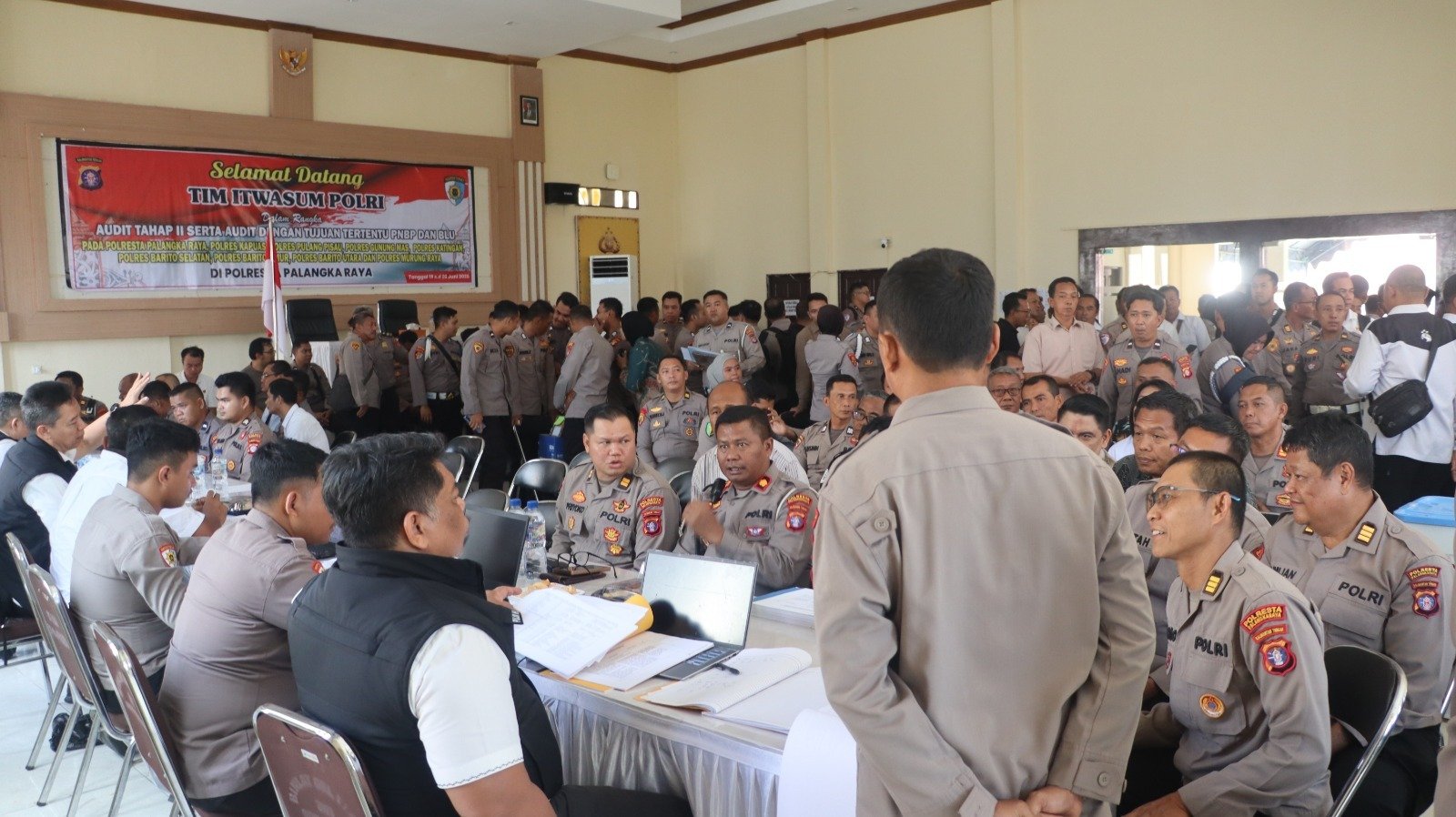 Audit Kinerja Polri Digelar di Polresta Palangka Raya, Tim Itwasum Periksa Empat Bidang Utama