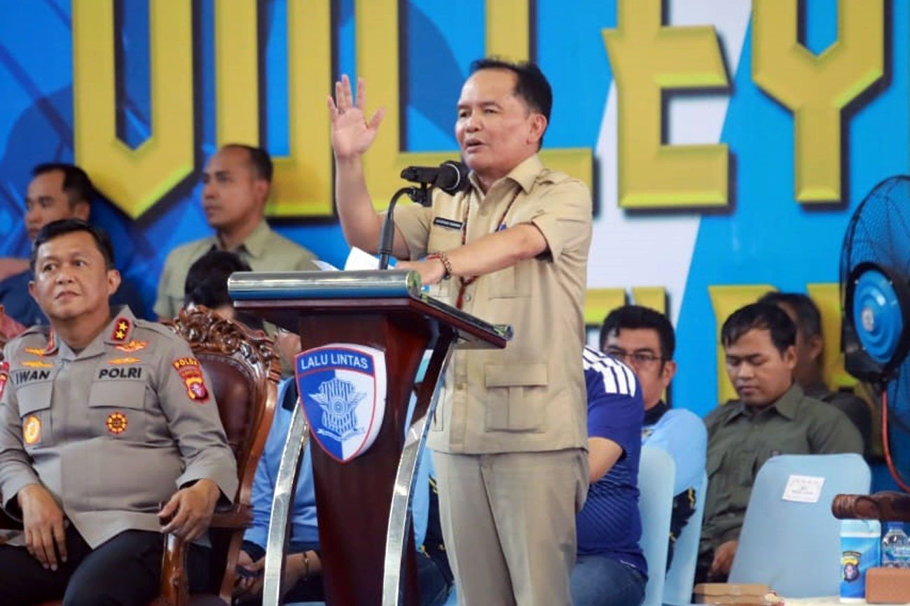 Gubernur Kalteng Buka Turnamen Bola Voli Kapolda Cup II Tahun 2026