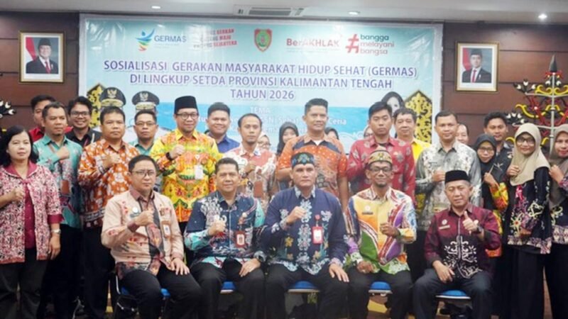 Pemprov Gelar Sosialisasi GERMAS Lingkup Setda Kalteng 2026