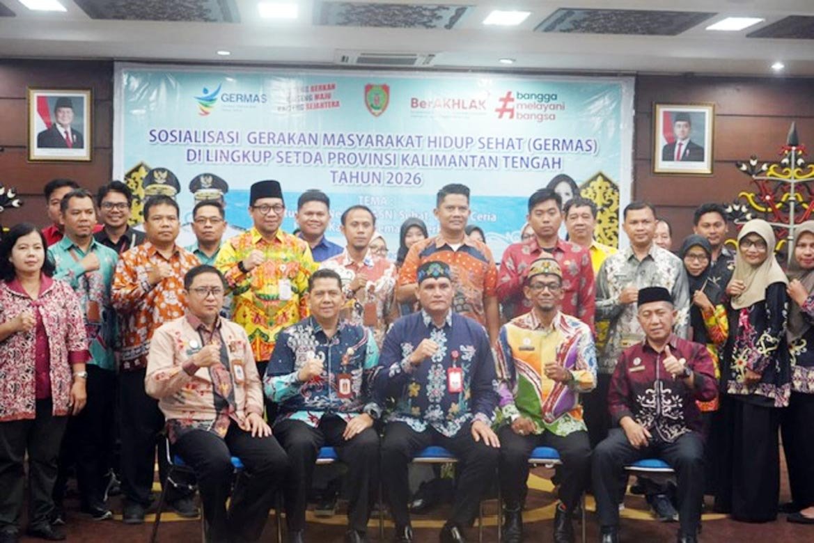Pemprov Gelar Sosialisasi GERMAS Lingkup Setda Kalteng 2026