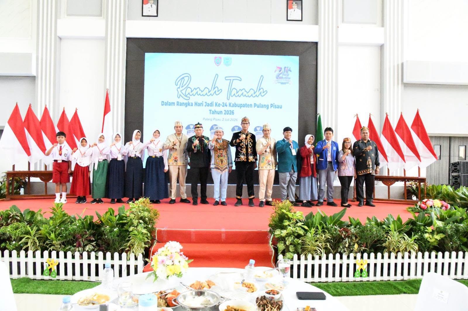 Ramah Tamah Hari Jadi ke-24 Pulang Pisau, Gubernur Tekankan Persatuan dan Kolaborasi