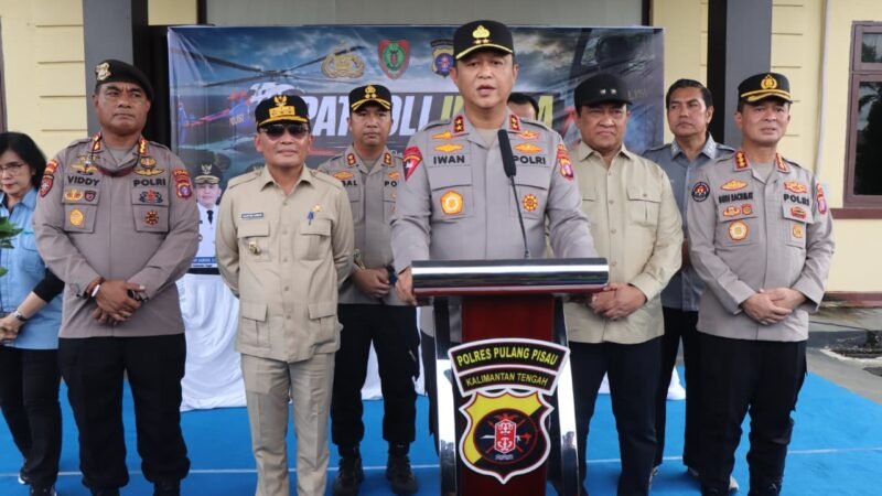 Antisipasi Karhutla, Kapolda dan Gubernur Kalteng Cek Wilayah Rawan Lewat Patroli Udara