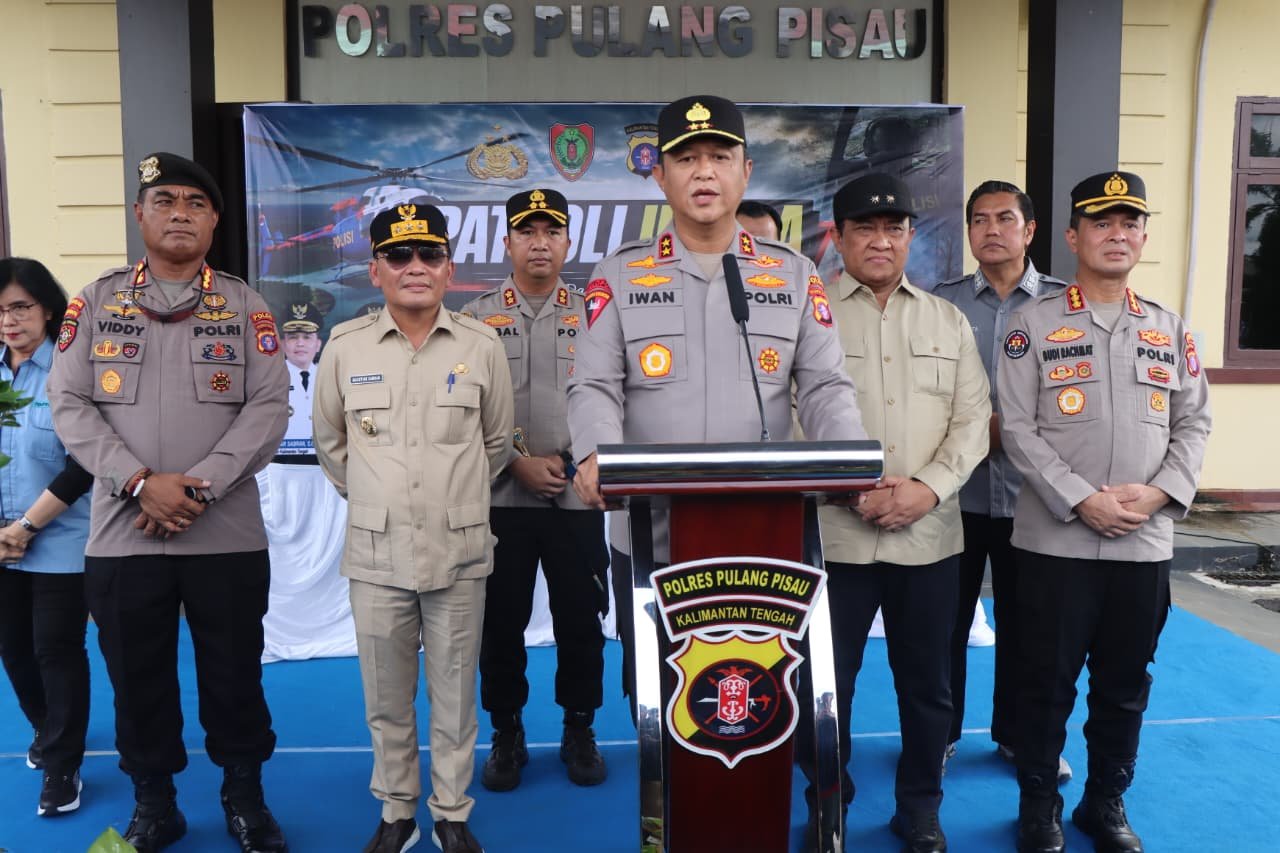 Antisipasi Karhutla, Kapolda dan Gubernur Kalteng Cek Wilayah Rawan Lewat Patroli Udara