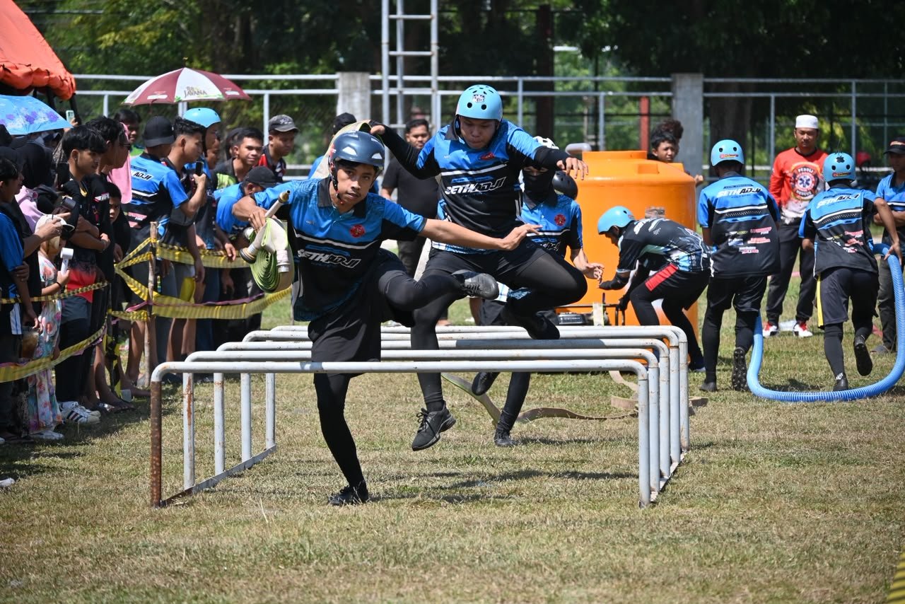 Uji Ketangkasan Relawan Damkar Digelar di Palangka Raya, Antisipasi Ancaman Kebakaran Saat Musim Kemarau