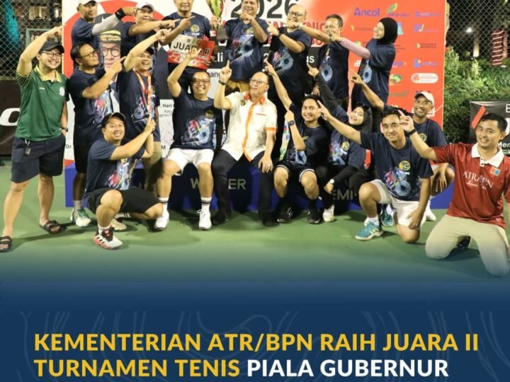 Debut Berbuah Runner-up, Tim Tenis ATR/BPN Tembus Final Piala Gubernur DKI 2026