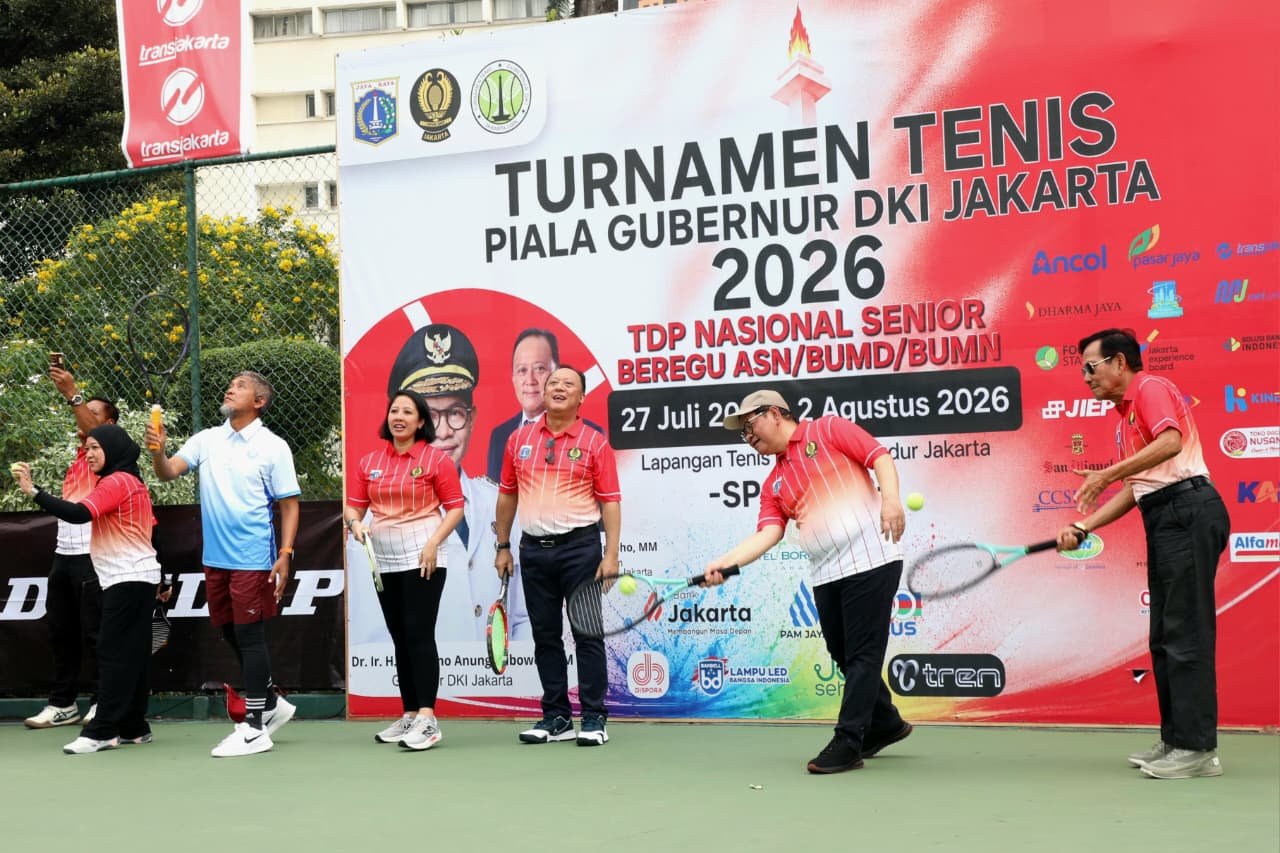 Dari Lapangan Tenis ke Meja Kerja, ATR/BPN Bangun Sinergi di Turnamen Piala Gubernur DKI