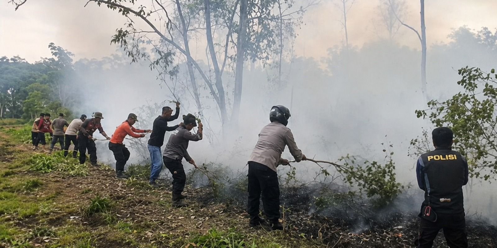 Cegah Karhutla Sebelum Api Menyala, 198 Peserta Didik Polri Turun Edukasi Warga