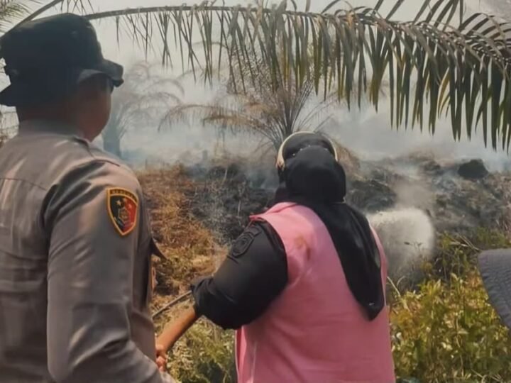 Wabup Kotim Turun Tangan Padamkan Karhutla di Desa Soren