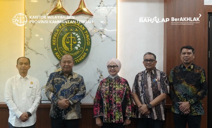 BPN-Kejati Kalteng Bersinergi Perkuat Pengamanan Aset Negara