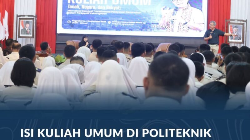 Rocky Gerung Ajak Taruna Politeknik Agraria STPN Melihat Tanah Lebih dari Sekadar Hak Milik