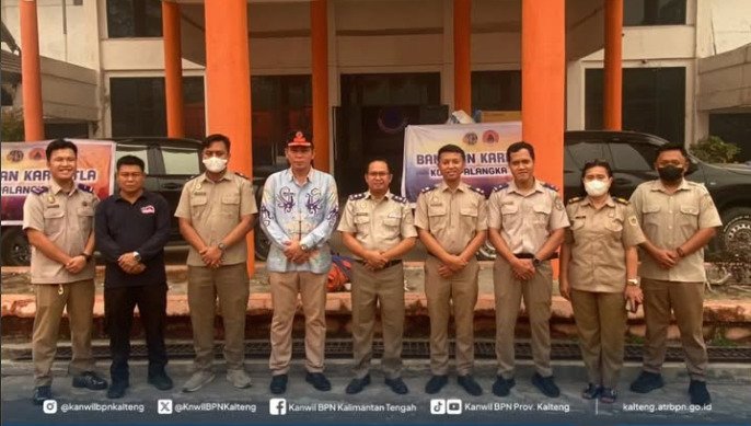 Cegah Dampak Karhutla, BPN Kalteng Dukung BPBD Palangka Raya