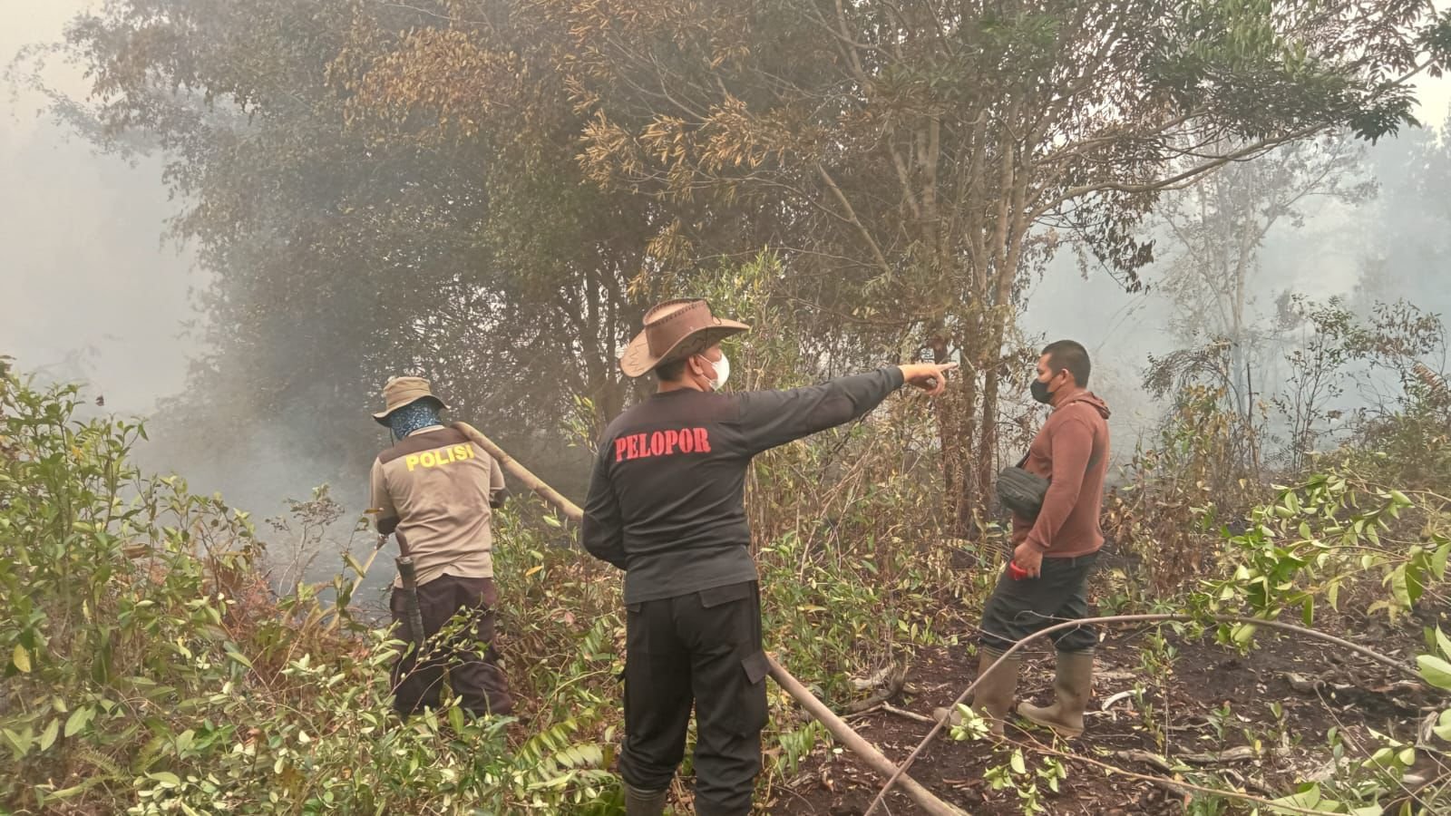 Polisi Temukan Karhutla di Marang, Api Langsung Dididinginkan