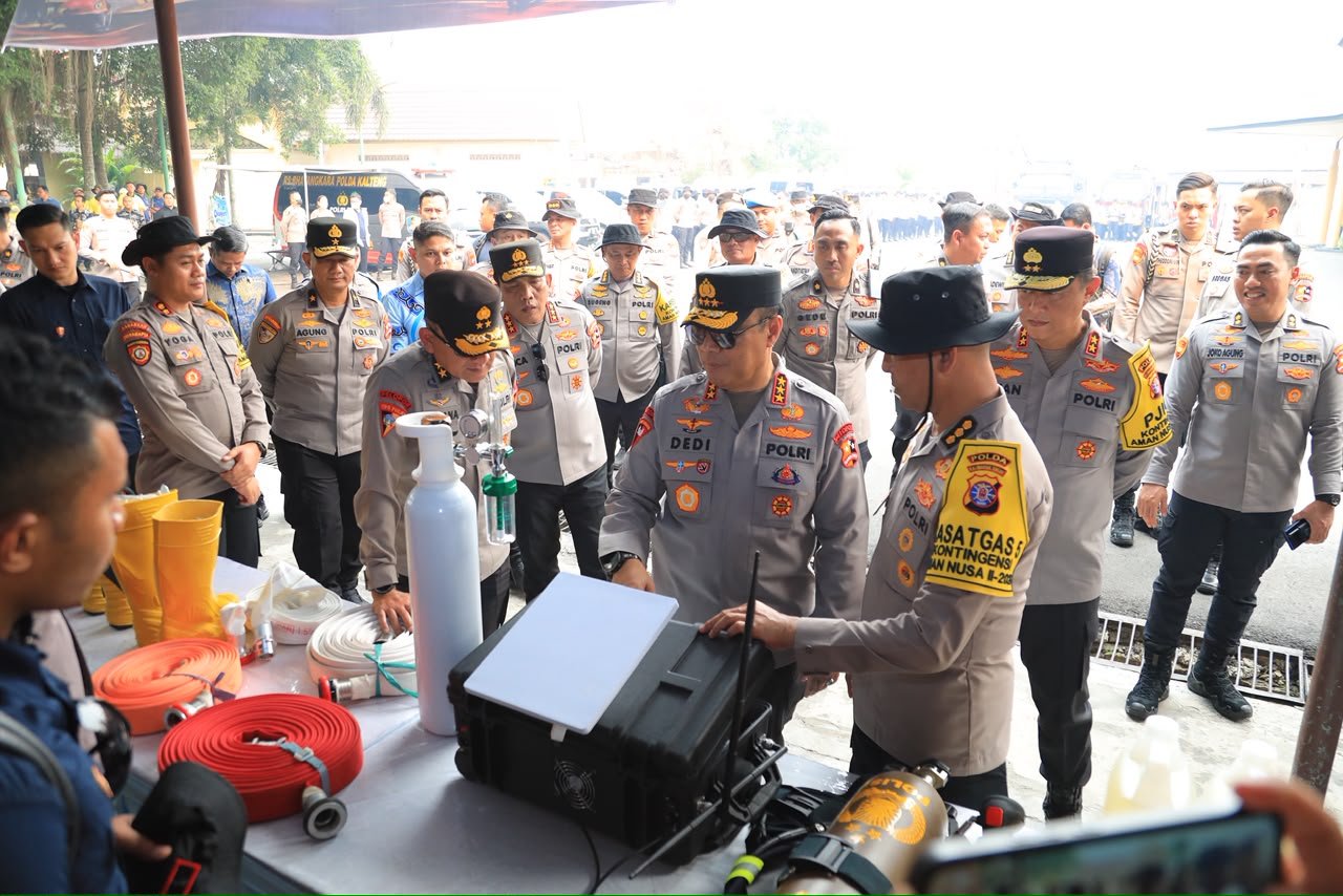 Polri Perkuat Penanganan Karhutla Gambut di Kalteng, Andalkan Drone hingga Rekayasa Tata Air