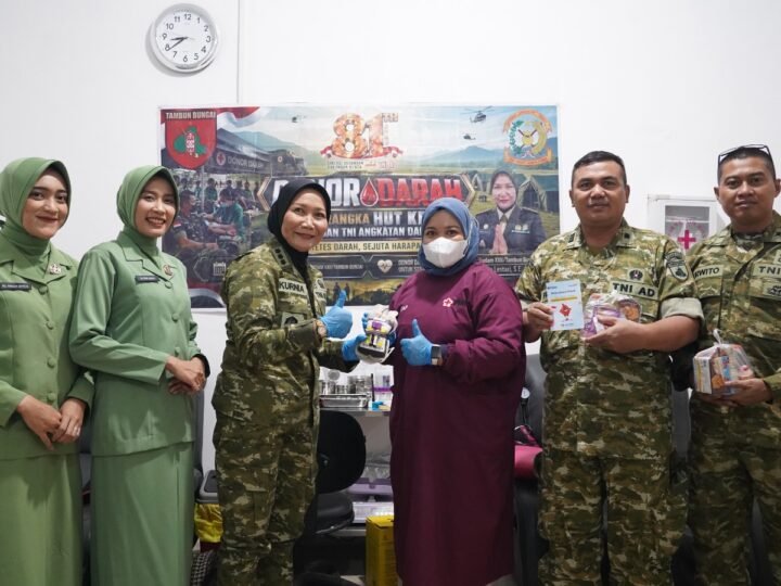 HUT Keuangan TNI AD, Kudam XXII/TB Gelar Donor Darah untuk Bantu Warga